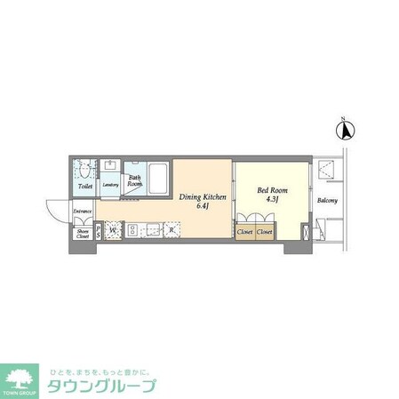 ジオエント浅草雷門の物件間取画像